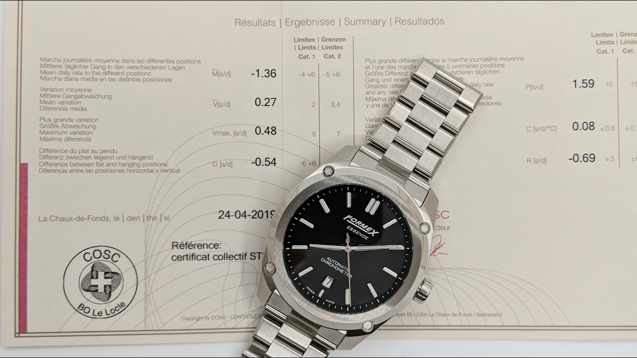 A very affordable Swiss Automatic Chronometer Watch - The Formex Essence