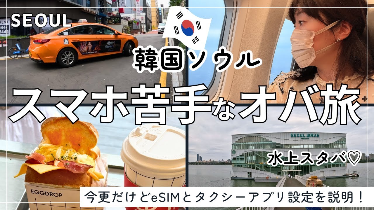 【オトナの韓国旅行】初eSIMとタクシーアプリ / 水上スタバ / タッカンマリ横丁 / 五つ星ホテル Trip to Korea
