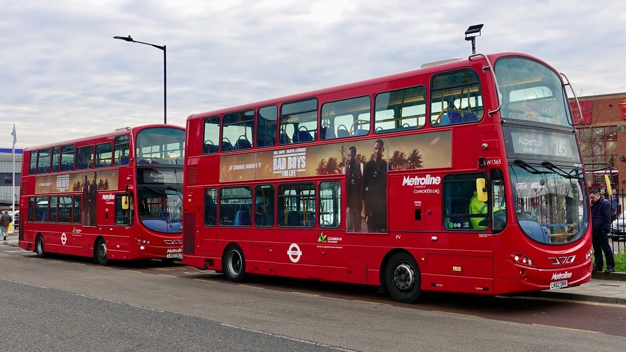 London Buses - Route 245 - Golders Green to Alperton Sainsbury's