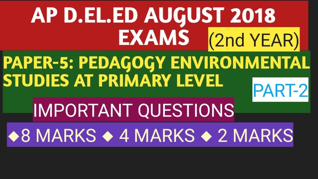 AP DED SECOND  YEAR  IMPORTANT QUESTIONS || PAPRER-5 || 2 MARKS,4 MARKS,8 MARKS|| PART-2
