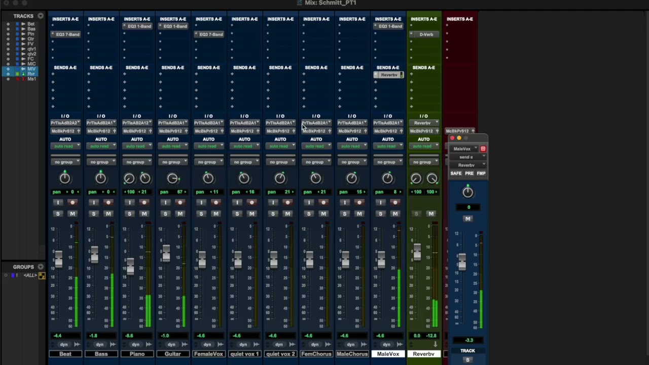 Pro Tools Tutorial: Setting Up Aux Sends for Reverb and Delay