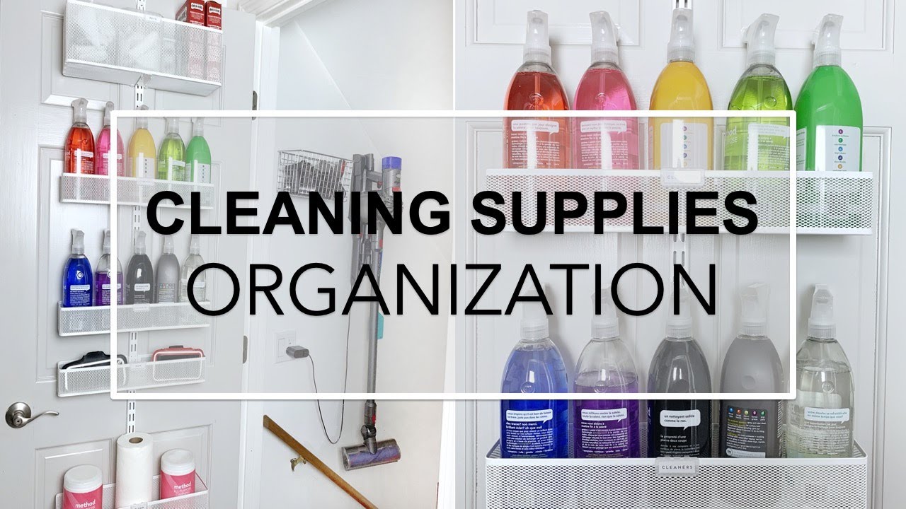 THE CONTAINER STORE'S ELFA OVER THE DOOR STORAGE: Cleaning Supplies Storage and Organization