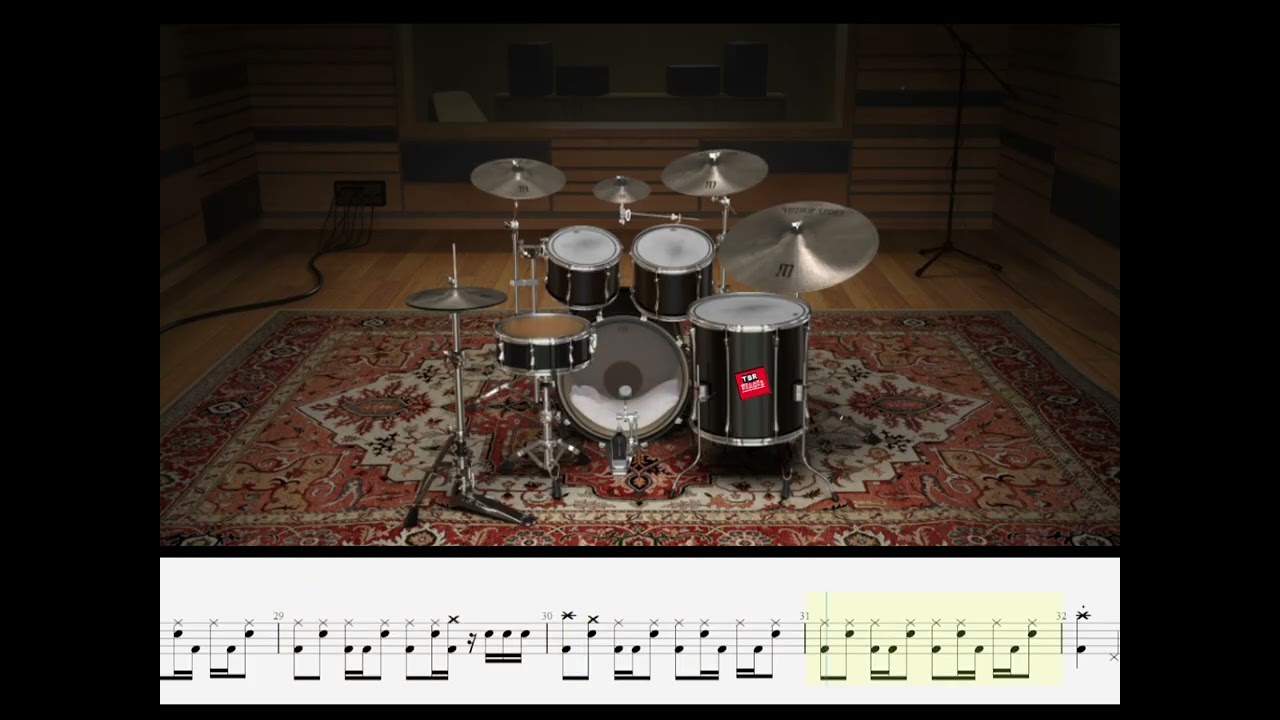 Racid - Out Of Control - Only Drum with sheet music how to play Tutorial #drumcover #drumtrack