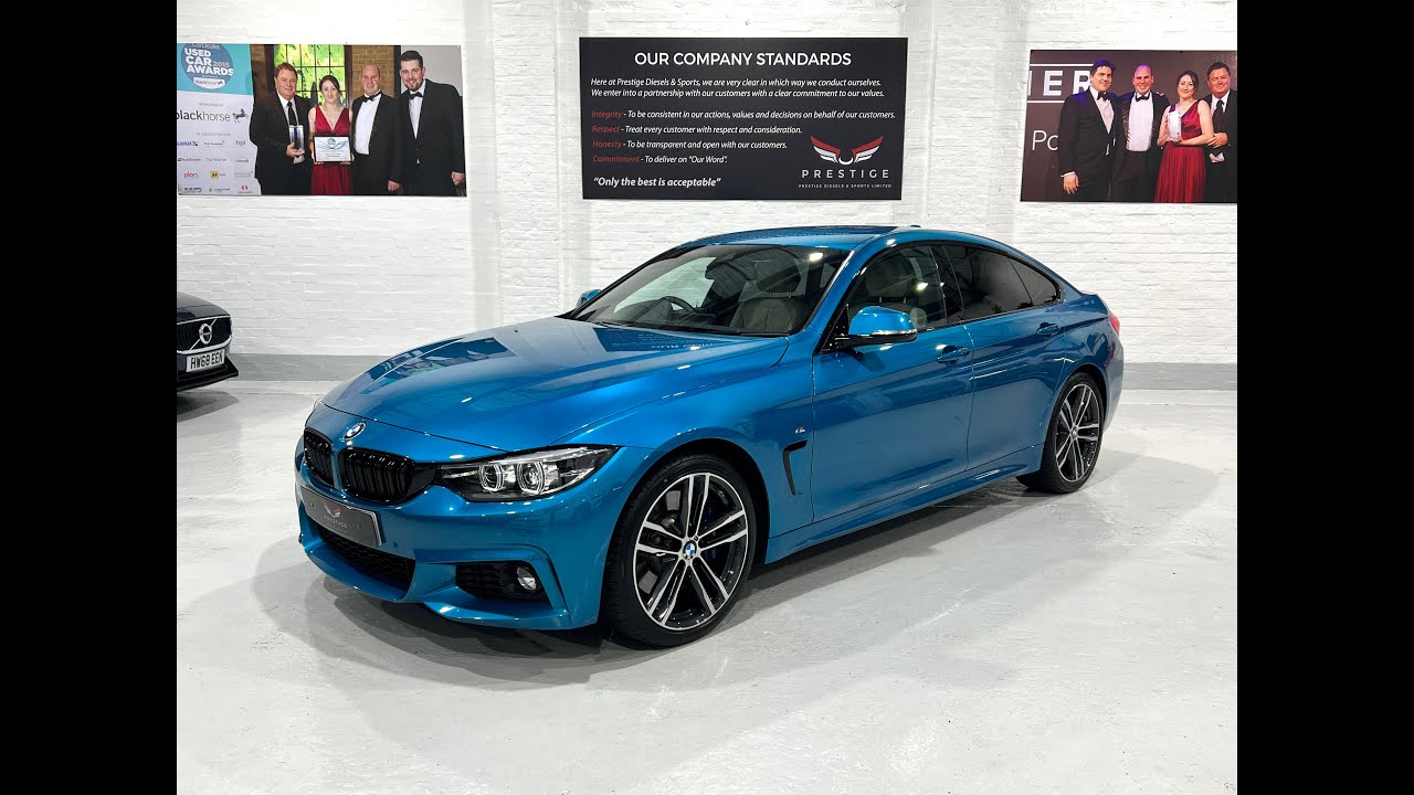 BMW 440i Gran Coupe M Sport Auto Snapper Rocks Blue Adaptive M Sport Suspension…