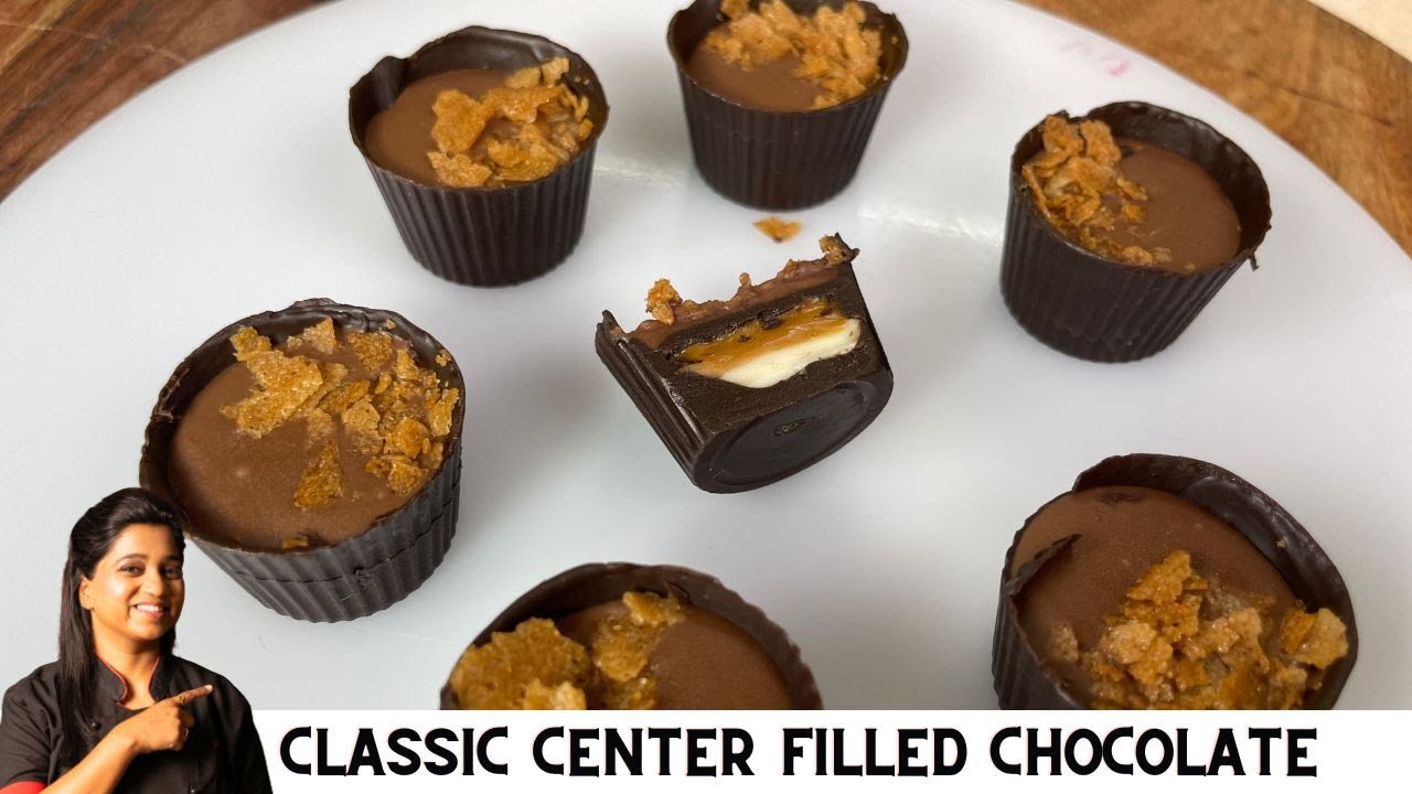 Classic Center Filled Chocolate | Center Filling Chocolate Recipe | Chef Deepali