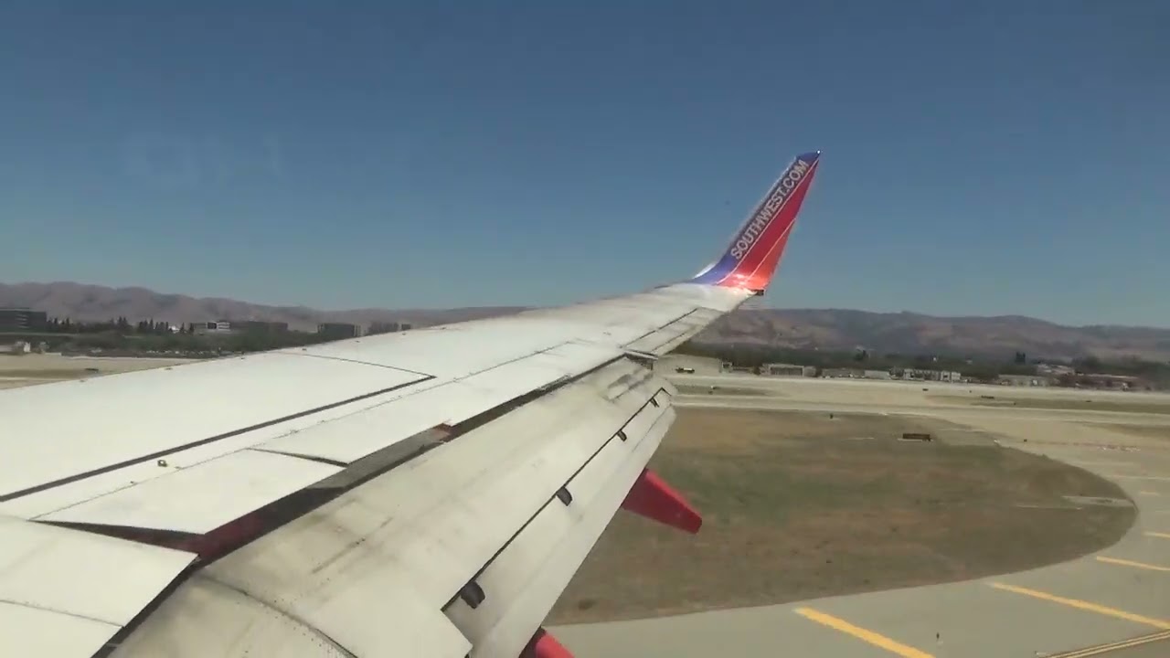 Southwest 737-700 Landing in San Jose (SJC)