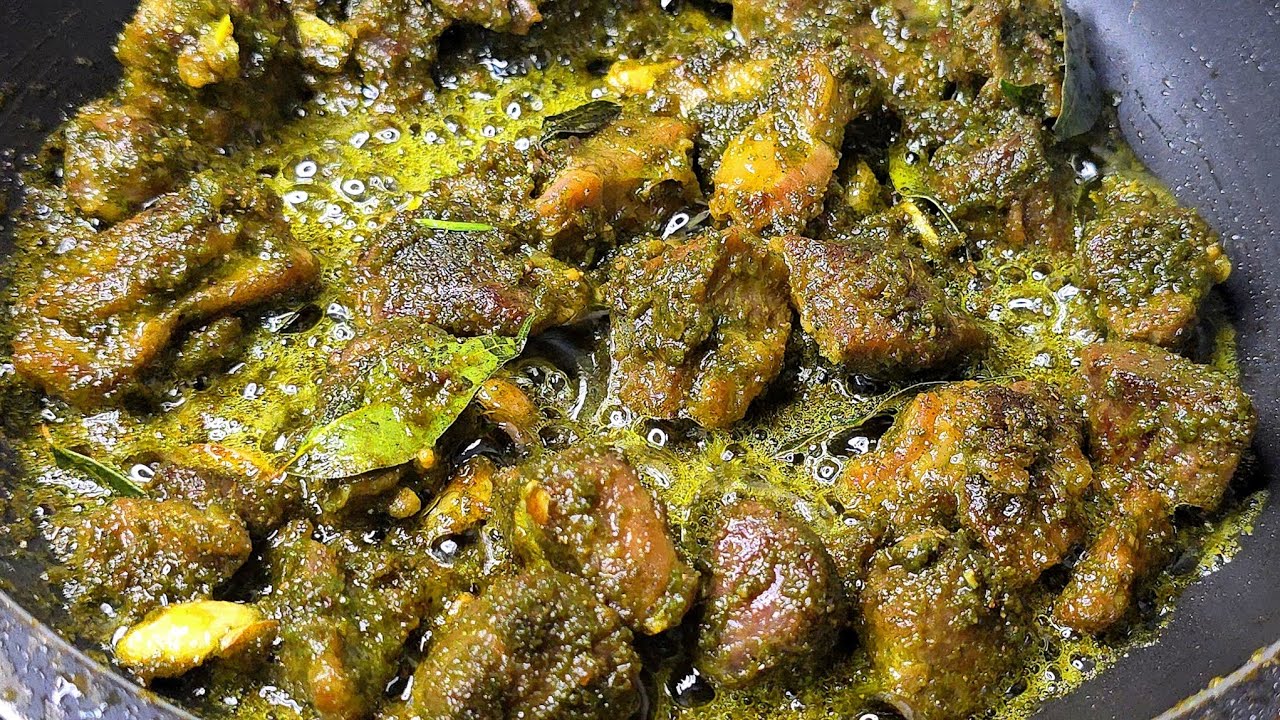 Hari mirchi ka tala hua gosht | tala hua gosht | green chilli mutton fry|  bakra eid special
