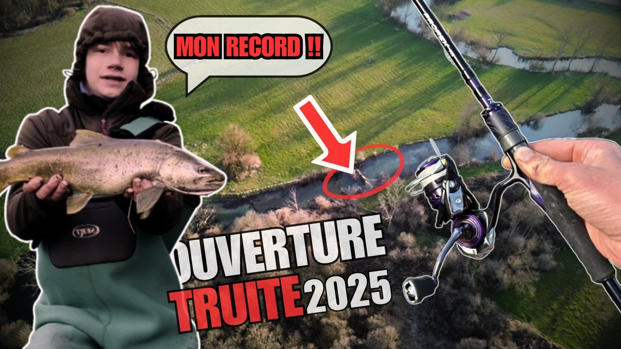 INCROYABLE ! A 15 ANS il PÊCHE son RECORD TRUITE devant mes yeux !!