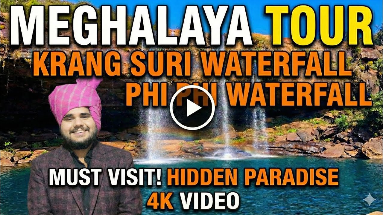 Meghalaya Tour Solo | Phi phi Waterfall | Krang Suri Waterfall | Solo Ride Explore Meghalaya 