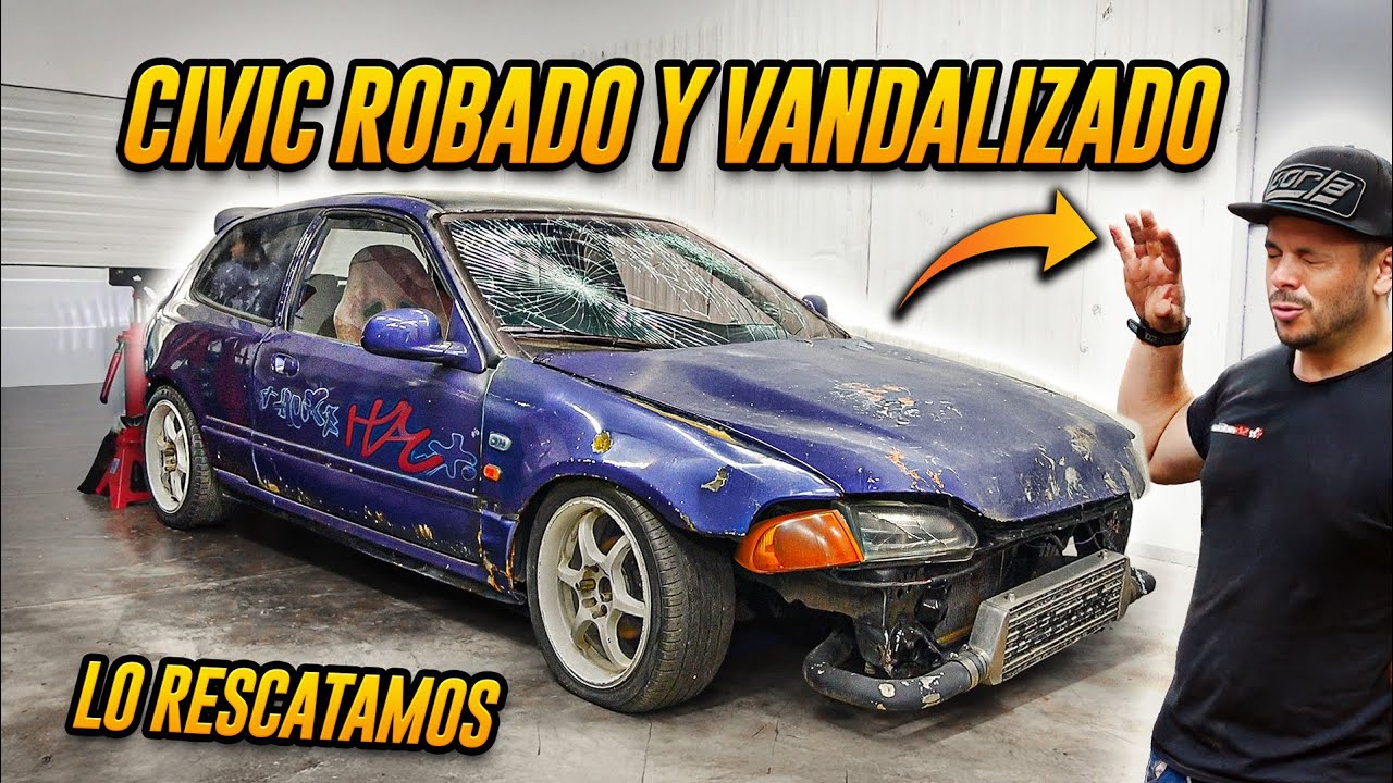 Rescatando Un Honda Civic R0B4D0 y VANDALIZADO en Muy Mal Estado | Tuner Garage