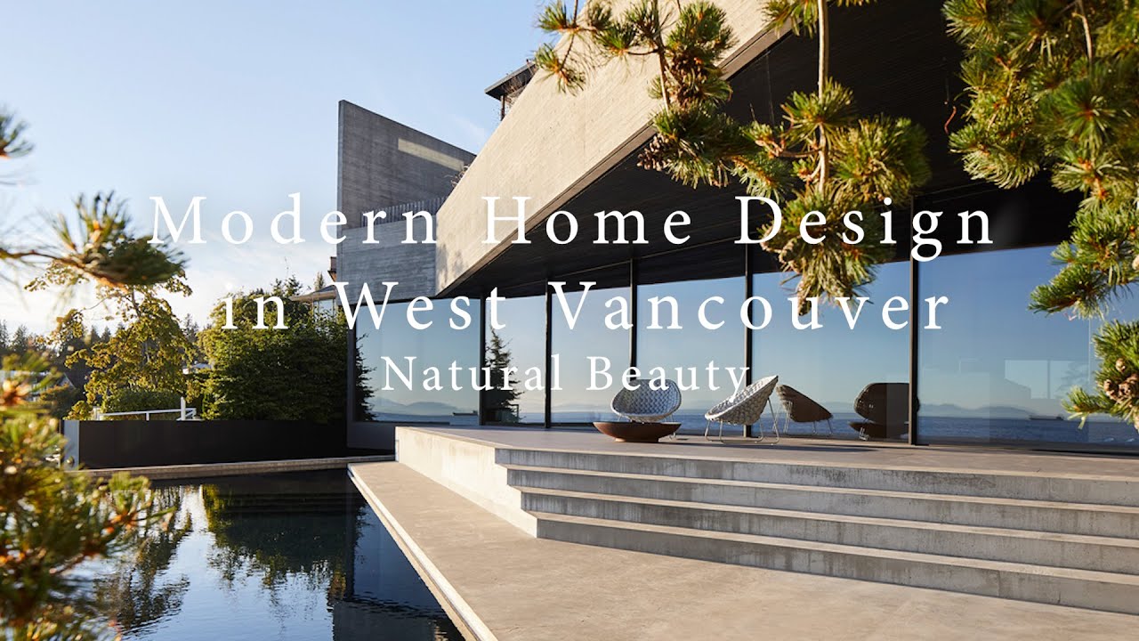 Sleek Elegance Meets Natural Beauty:🌿🏠 Modern Home Design in West Vancouver #housedesign