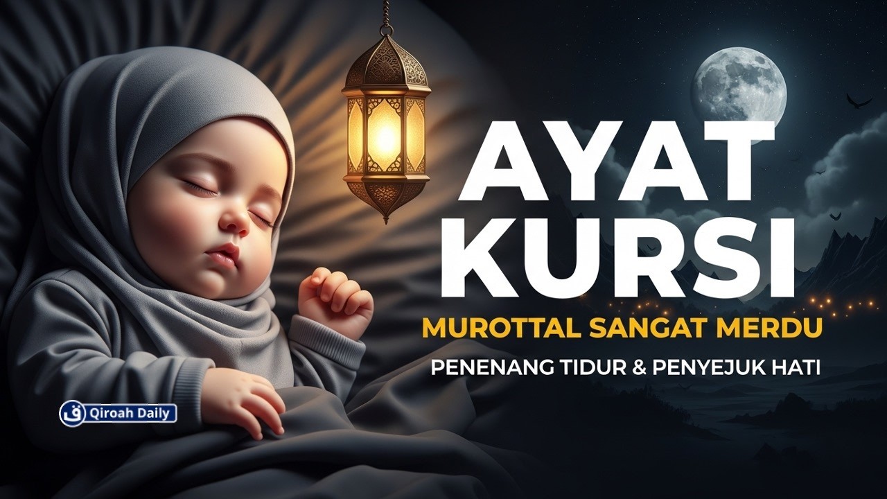 MUROTTAL AYAT KURSI PENGANTAR TIDUR | PENENANG HATI, PENGUSIR JIN DAN SYAITAN | QIROAH DAILY