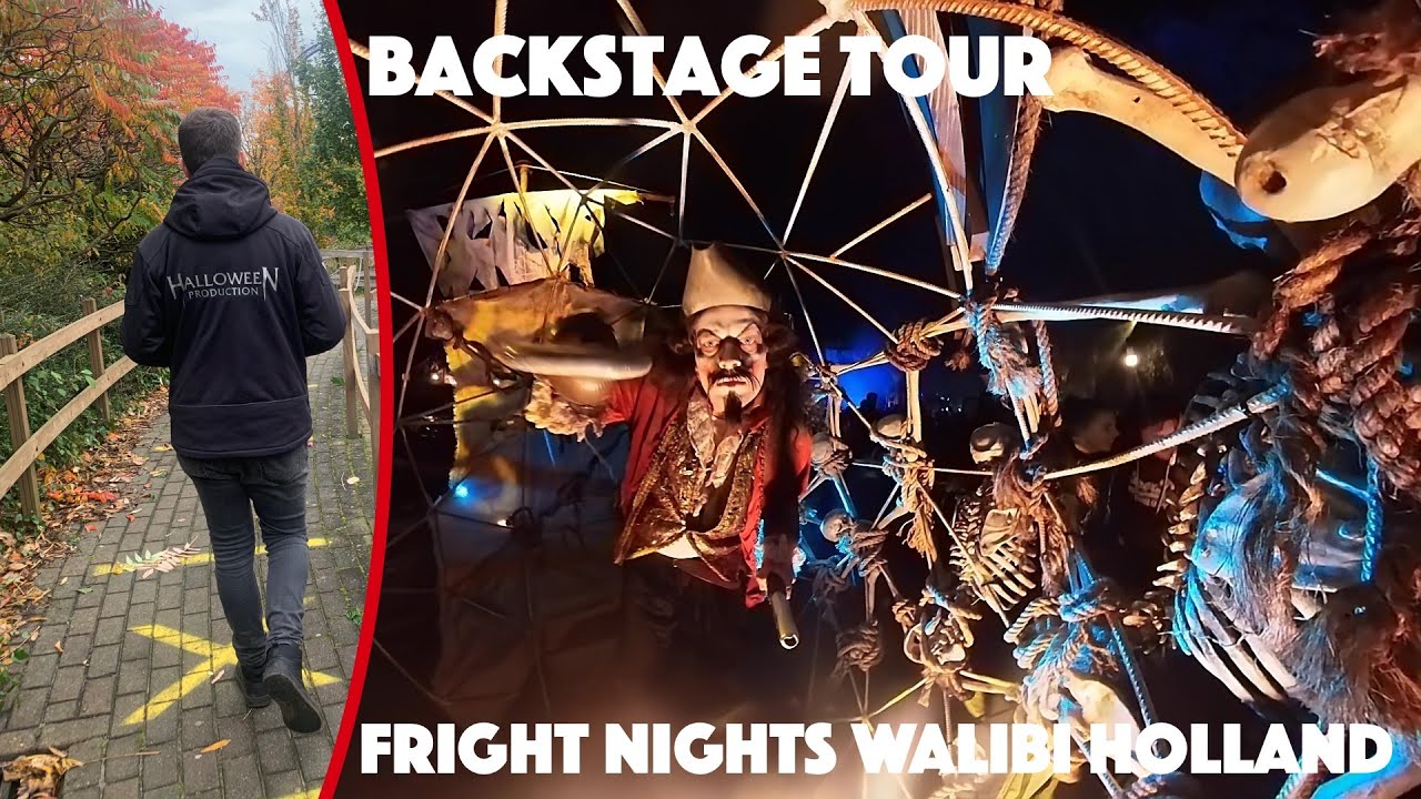Backstage Tour Halloween Fright Nights Walibi Holland!