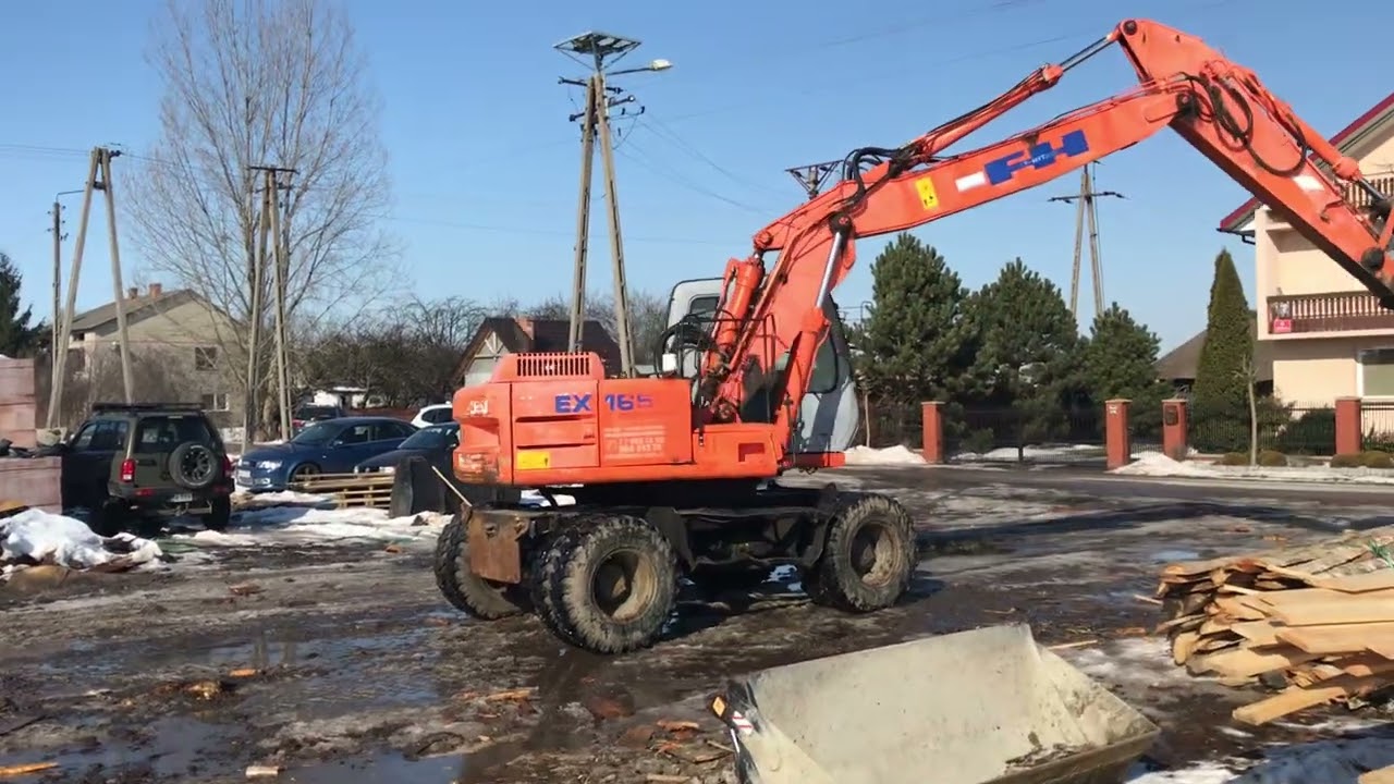 Test Koparka kołowa Fiat Hitachi FH 165 EX, rok 2004, Najlepsze Maszyny Budowlane tel 885-585-279