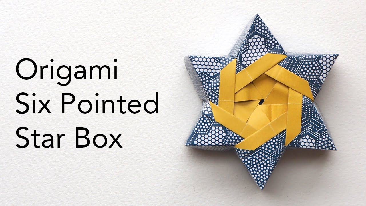 Origami Tutorial for a Six Pointed Star Box - Designed by Robin Glynn