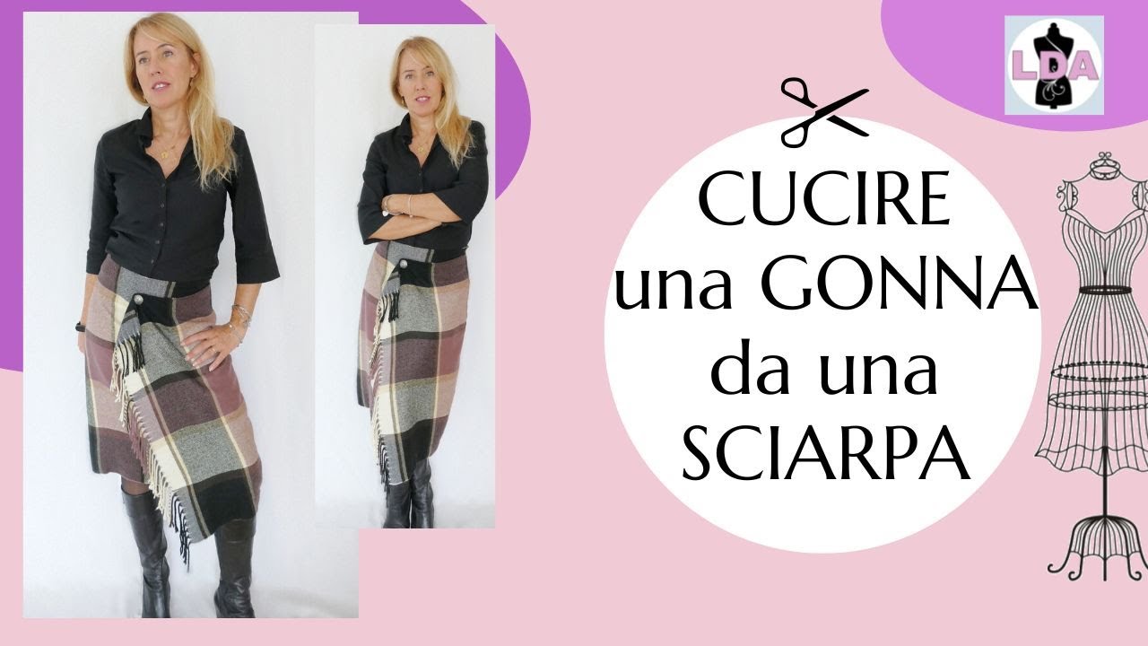 Cucire una gonna con la sciarpa
