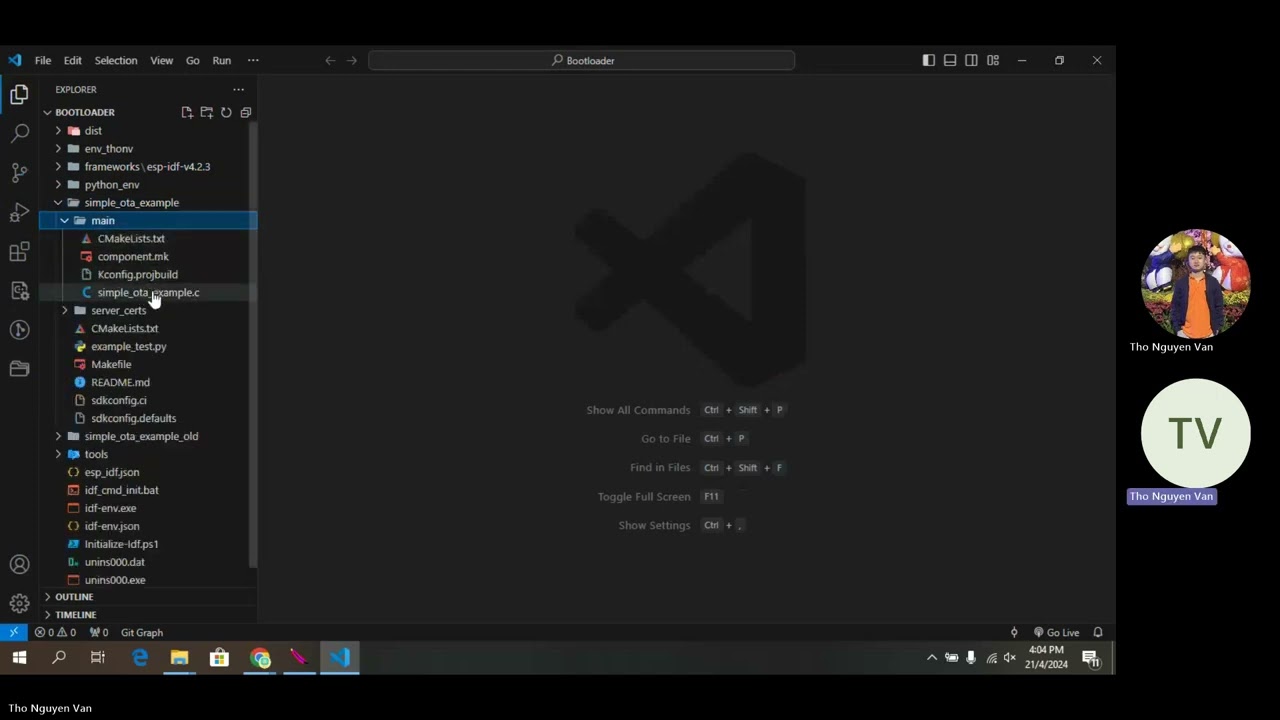 Update Firmware OTA  - Esp32 IDF