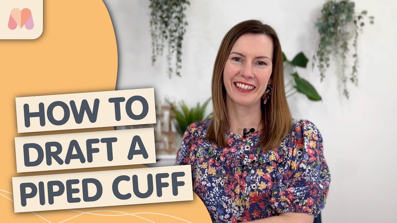 How to Pattern Draft | Sleeves | Drafting a Piped Cuff