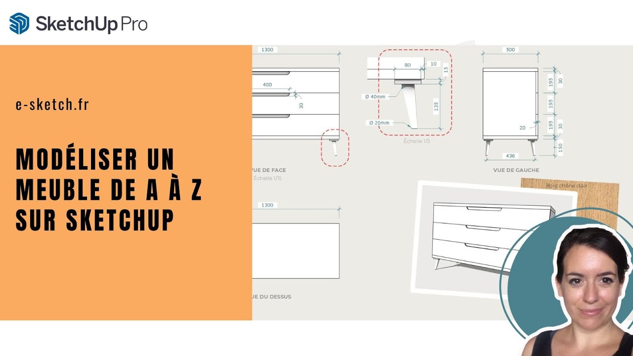Modéliser un meuble 3D en SketchUp de A à Z