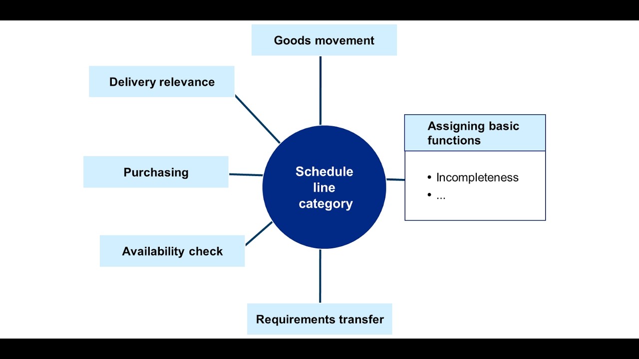 SAP SD - E8: Schedule Line Category - Delivery Relevant, Goods Movement, Availability Check