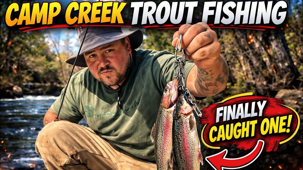 Ep.2: Camp Creek Trout Fishing(I FINALLY CAUGHT ONE!)