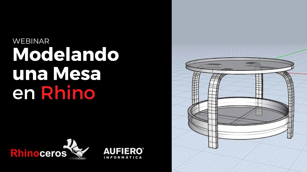 ¡Aprende a Modelar una Mesa en Rhino!