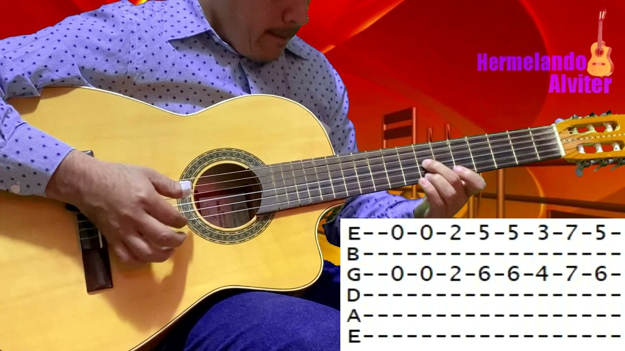 La Mesera - Requinto Tutorial Versión Instrumental - Guitarra y Tablaturas