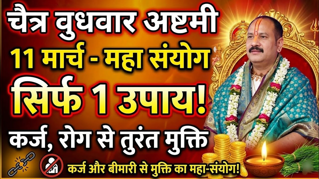 11 मार्च चेत्र बुधवार की अष्टमी | विशेष कथा उपाय,महत्व | धन सम्पदा,वैभव, कर्ज रोग मुक्त,संतान सुख#yt