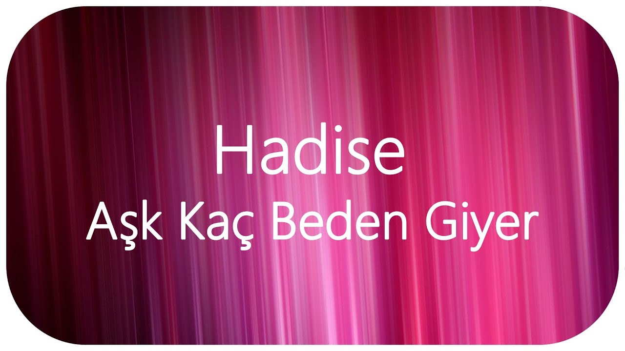 Hadise   Aşk Kaç Beden Giyer Altyapısı