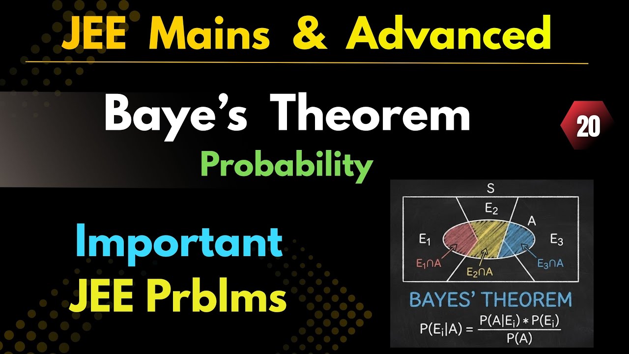 Lecture 20 | Bayes Theorem | Probability for JEE Mains & Advanced  | Complete Concept & PYQs