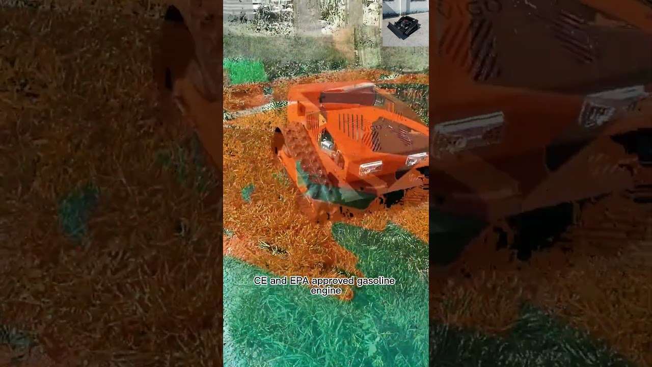 550mm cutting width customization color all terrain remotely controlled tracked robot mower