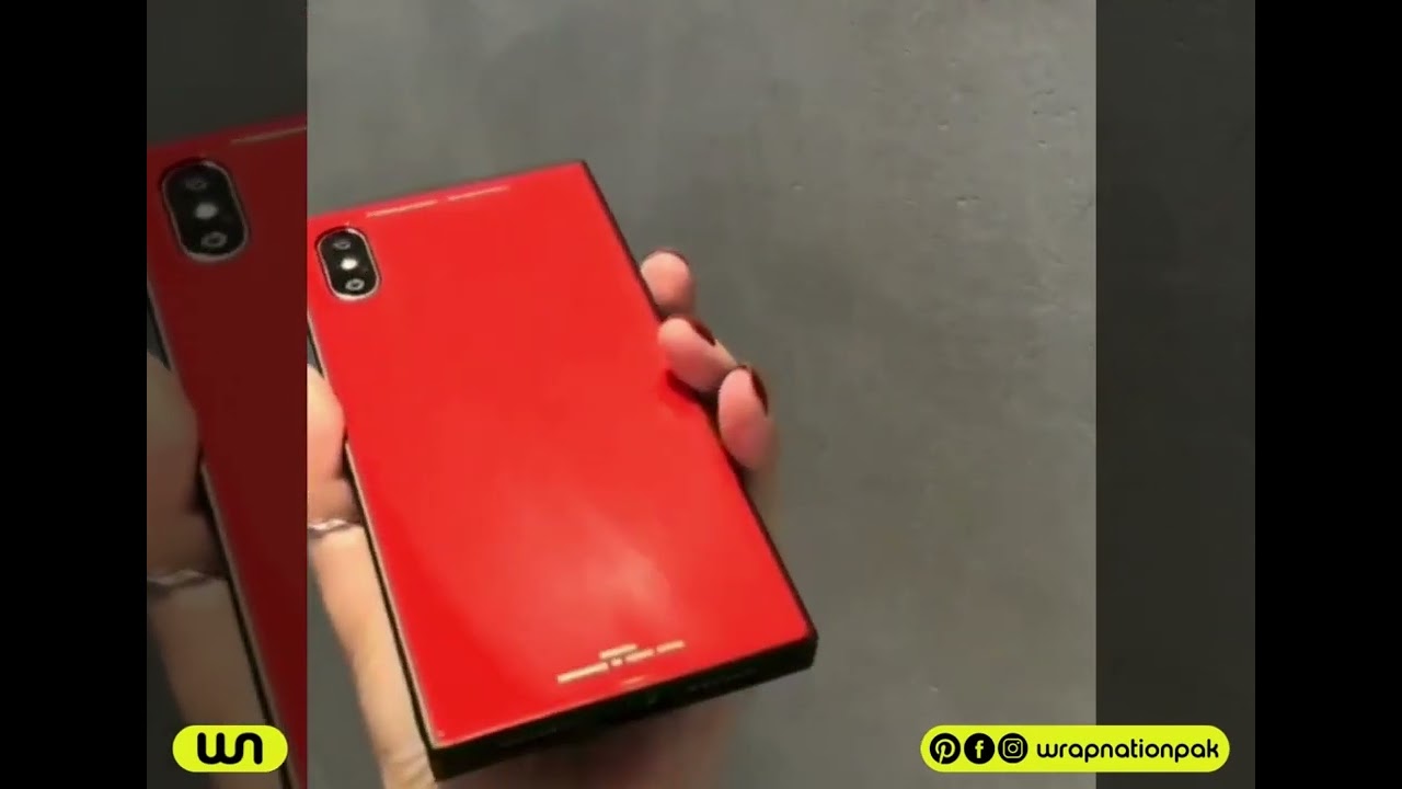 Square Tempered Glass Case - Phone Covers - Custom Phone Case by Wrap Nation
