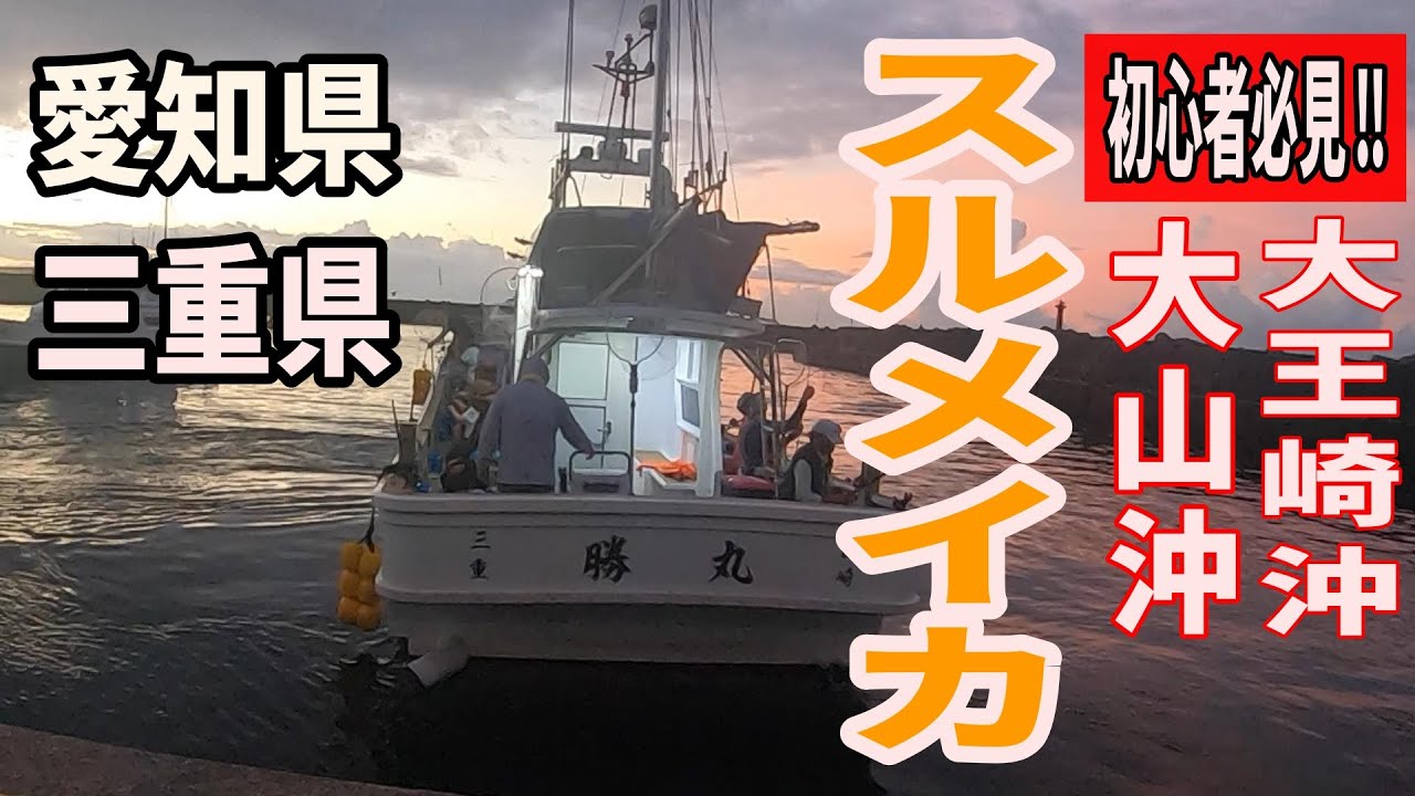 《三重・勝丸》潜入‼誰でも簡単‼大山沖のスルメイカ釣り2023 7 30三重県鳥羽　スルメイカ