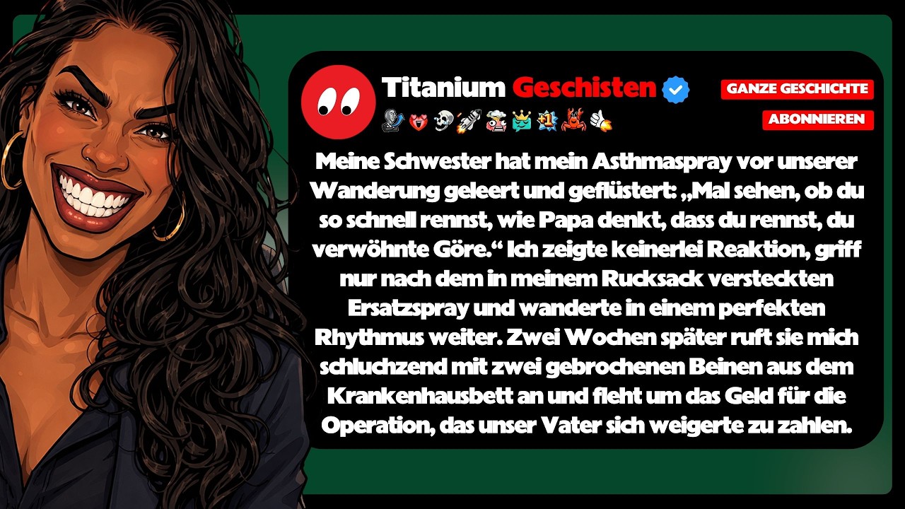 [GANZE GESCHICHTE] Meine Schwester hat mein Asthmaspray vor unserer Wanderung geleert und...