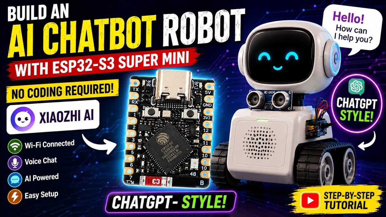 Создаем AI-чат-бота на базе ESP32-S3 Super Mini | Без программирования! (Xiaozhi AI)🤖В стиле ChatGPT