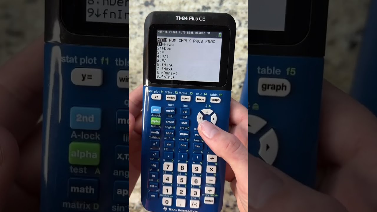 Texas Instruments TI 84 CE graphing calculator. Review and demo