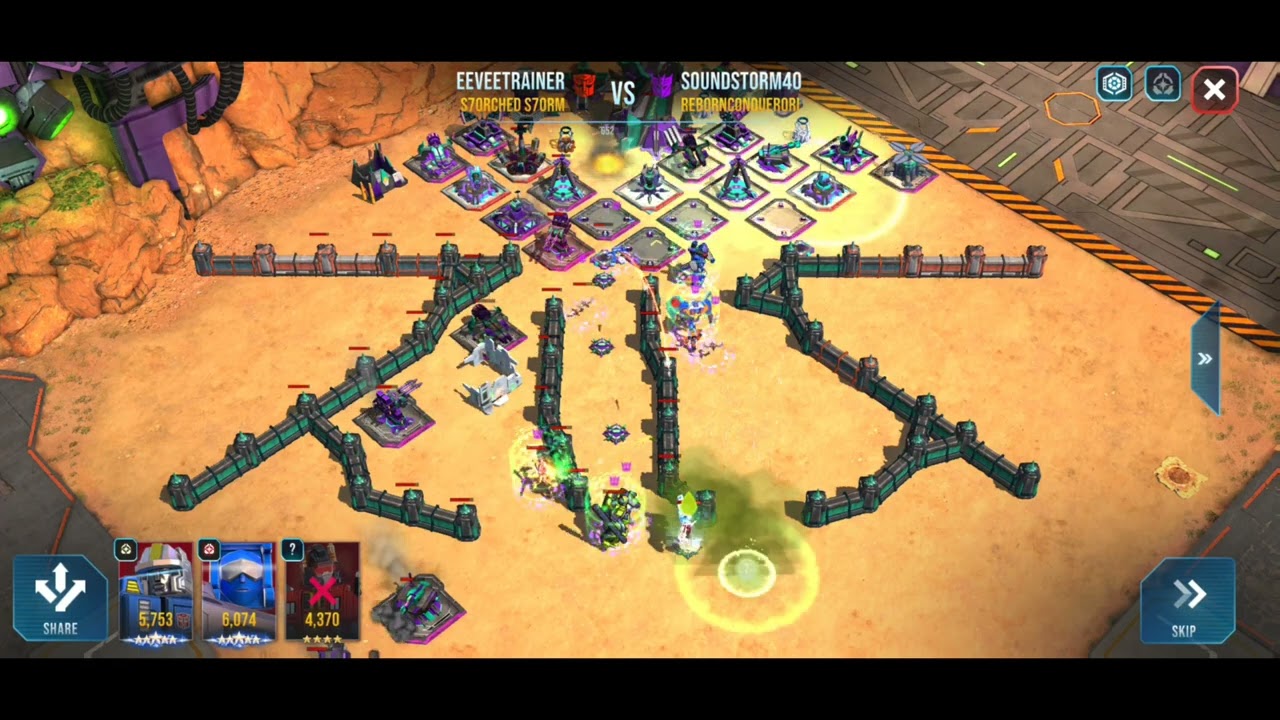 TRANSFORMERS: EARTH WARS HQ18 Base ATTACKED Pt3 Soundstorm40 Pro Tips Strategy Gameplay Walkthrough