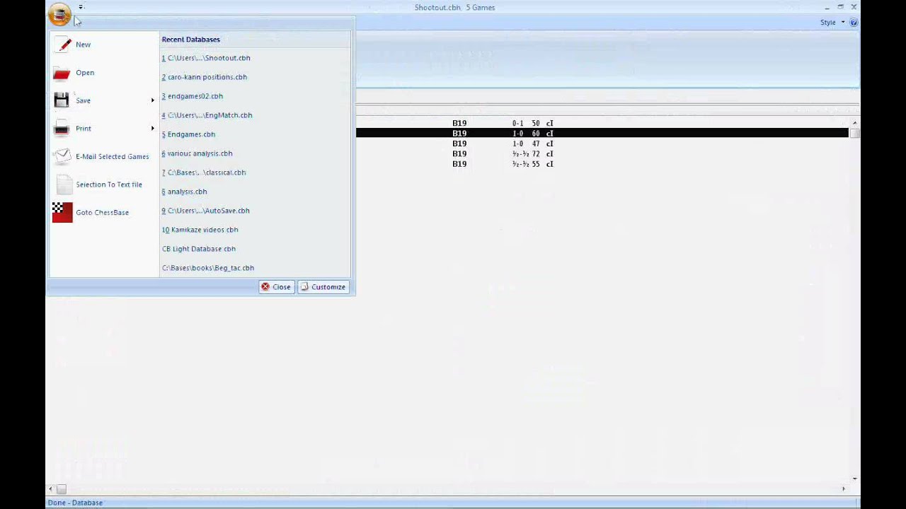 Fritz 12 - making an engine play against itself using the shootout feature