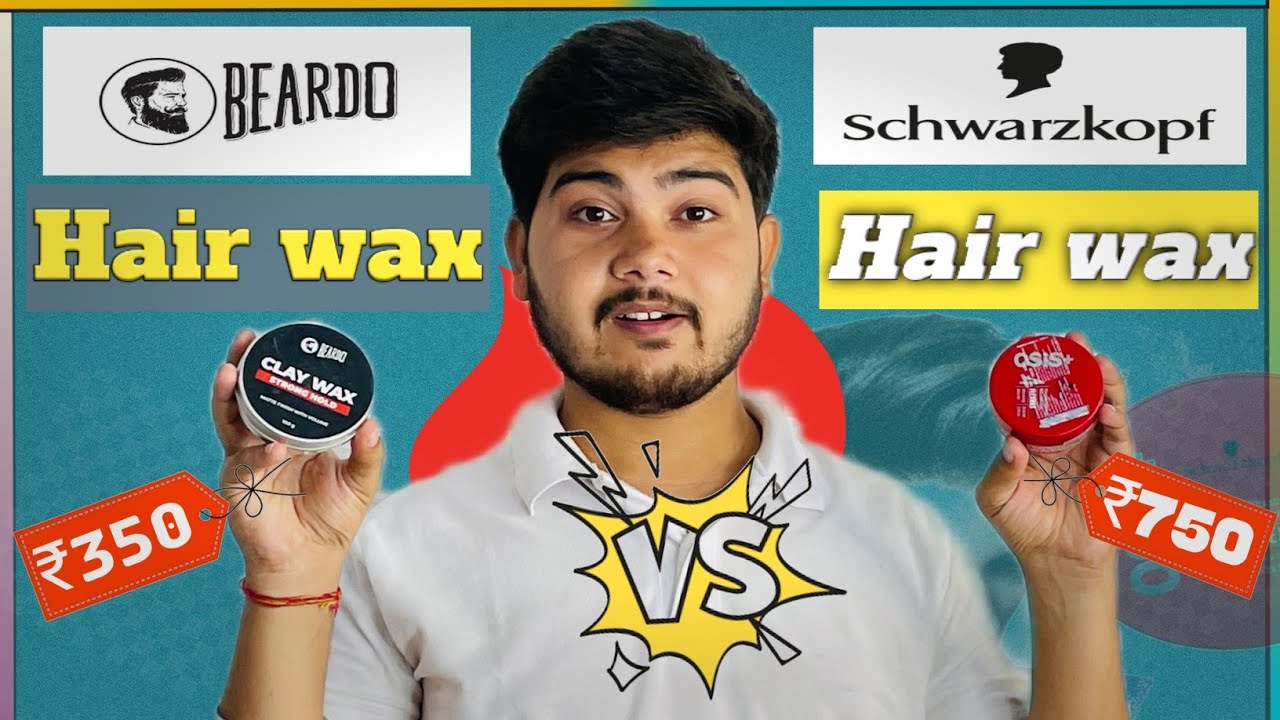 Beardo Clay wax VS Schwarzkopf Osis+ hairwax comparison&full review|hair wax review|Hair wax for men