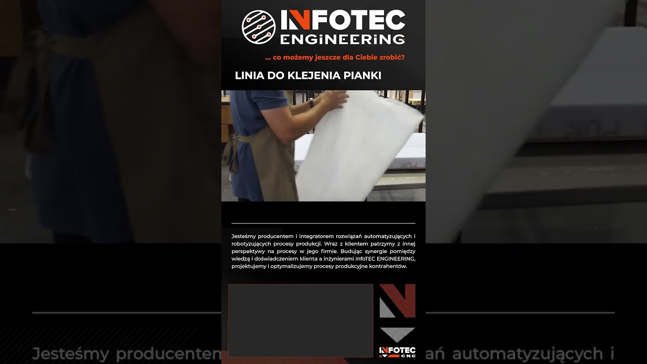 Klejenie pianki   #InfoTEC ENGINEERING