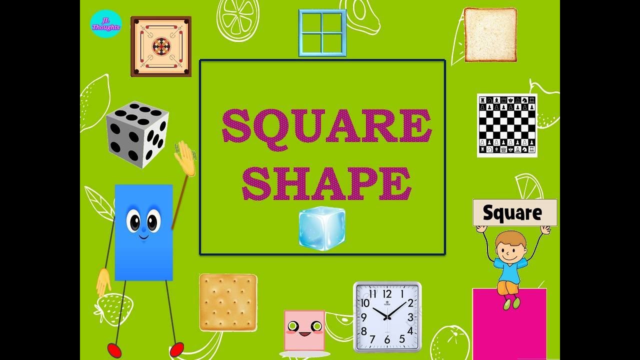 Square shape for kids/  introduction to Square shape/ shape Square