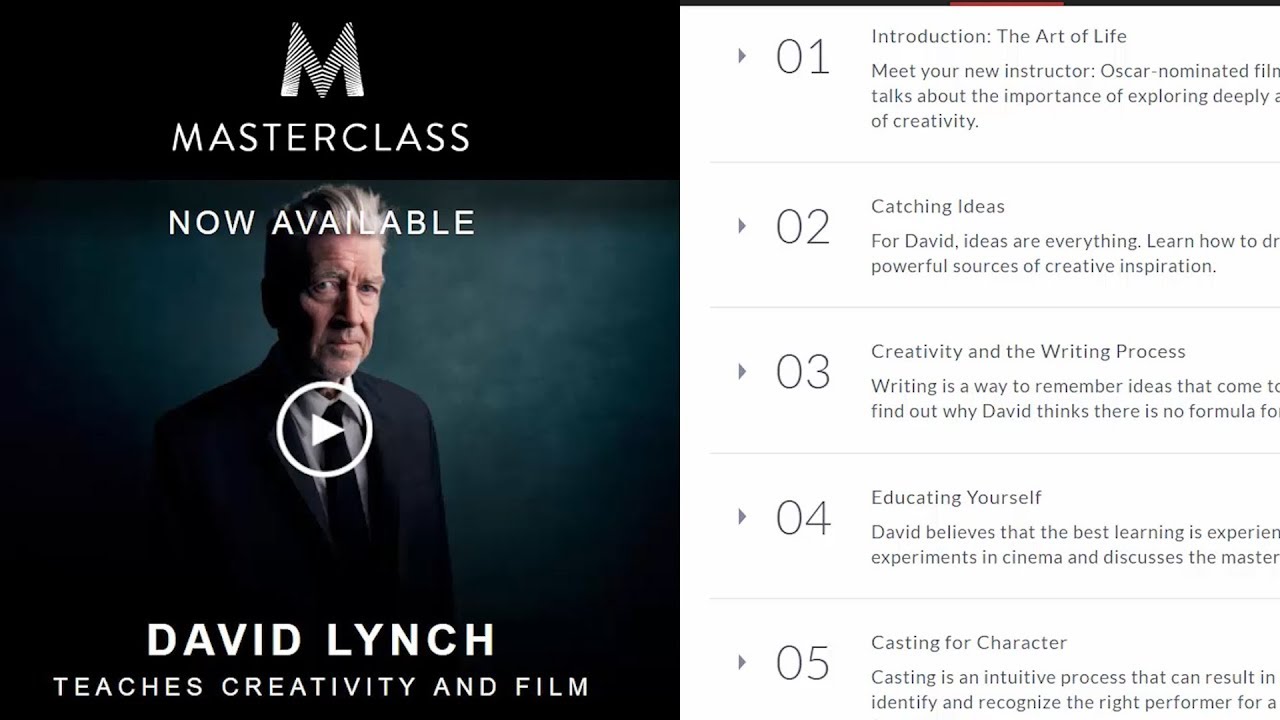 David Lynch Masterclass Notes and Review (9 LESSONS LEARNED)