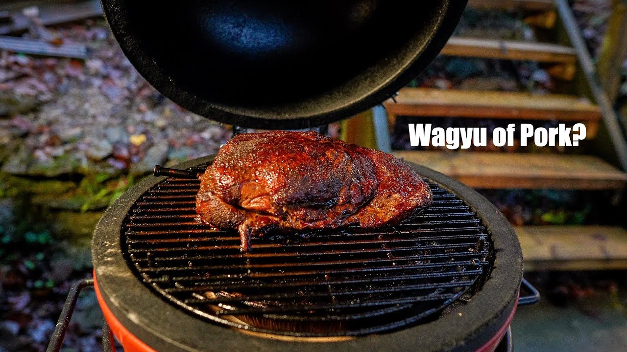 Свинина иберико, приготовленная на гриле Kamado Joe Jr от COSTCO UK!