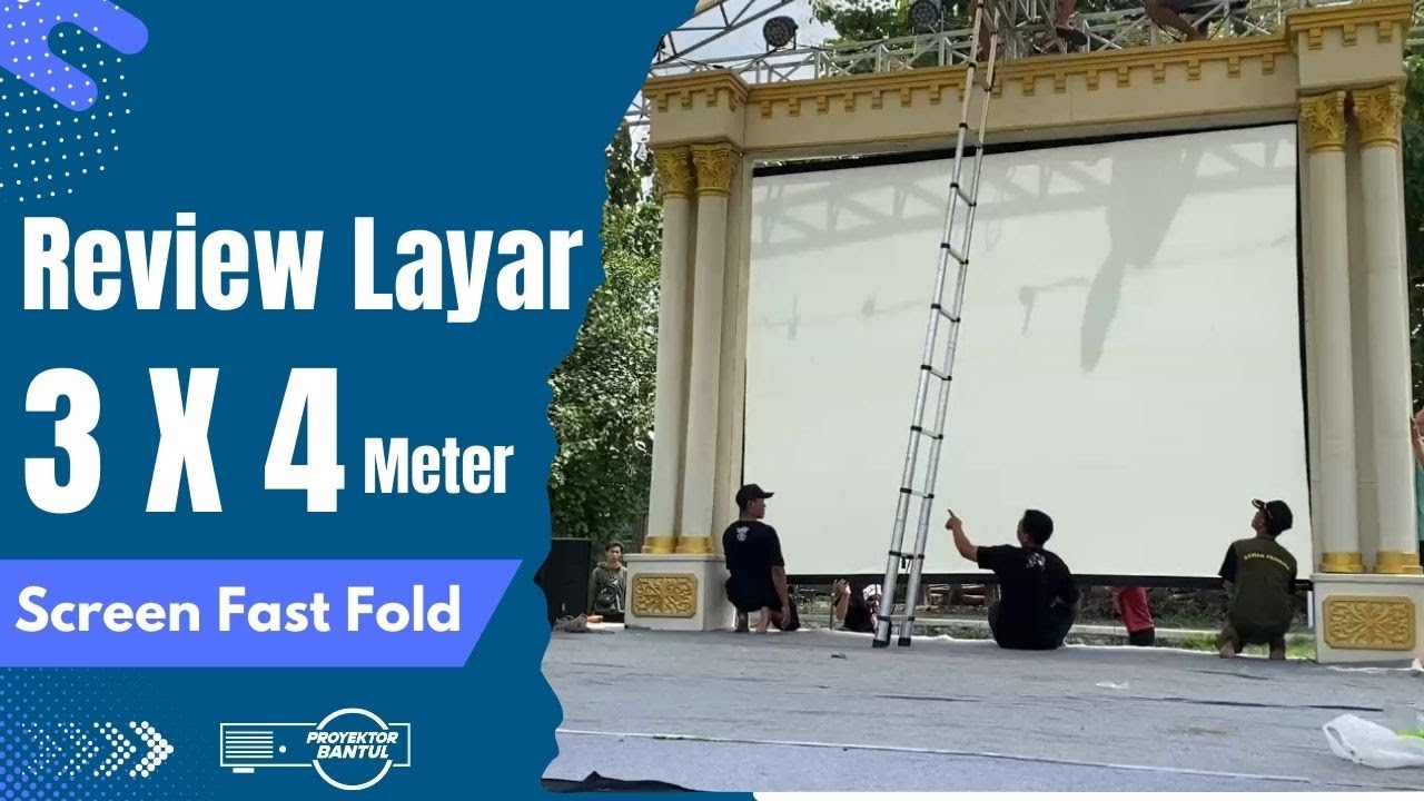 Review Screen Fast Fold 3x4 Meter | Background Panggung #pengajian