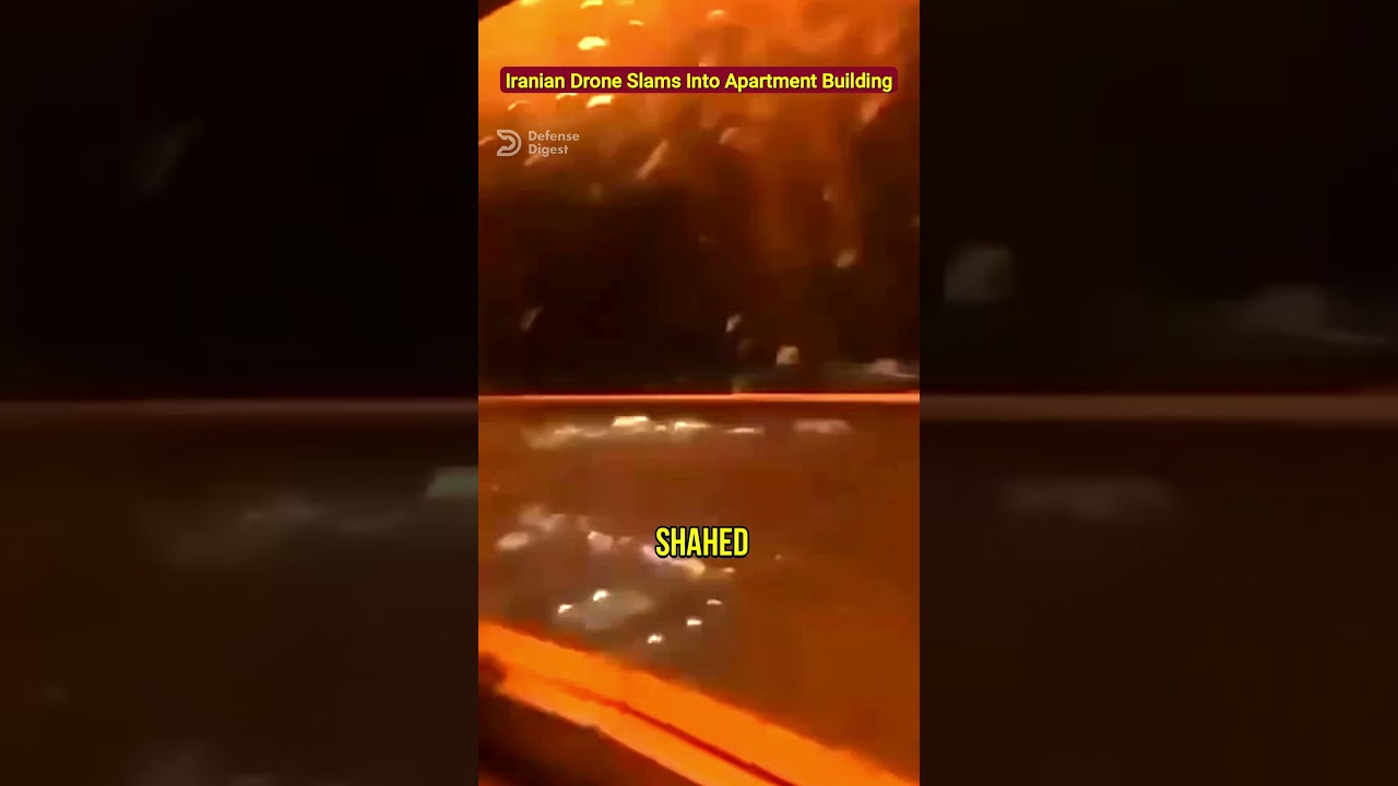 Iranian Shahed kamikaze drone Slams Into Apartment Building!