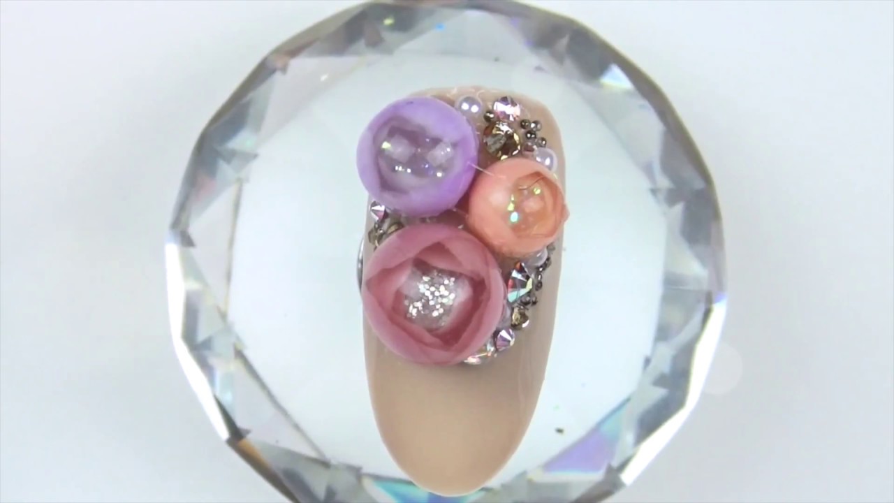 Gel II Flower Nail Art Feat. Gel II Building Gel