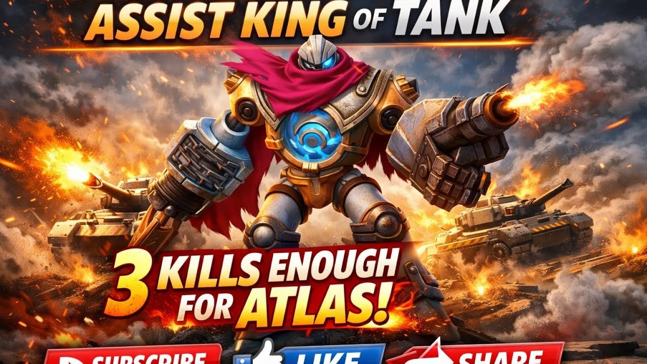 Assist King Atlas 💪 | 3 Kills Enough to Dominate the Game! 😈🔥