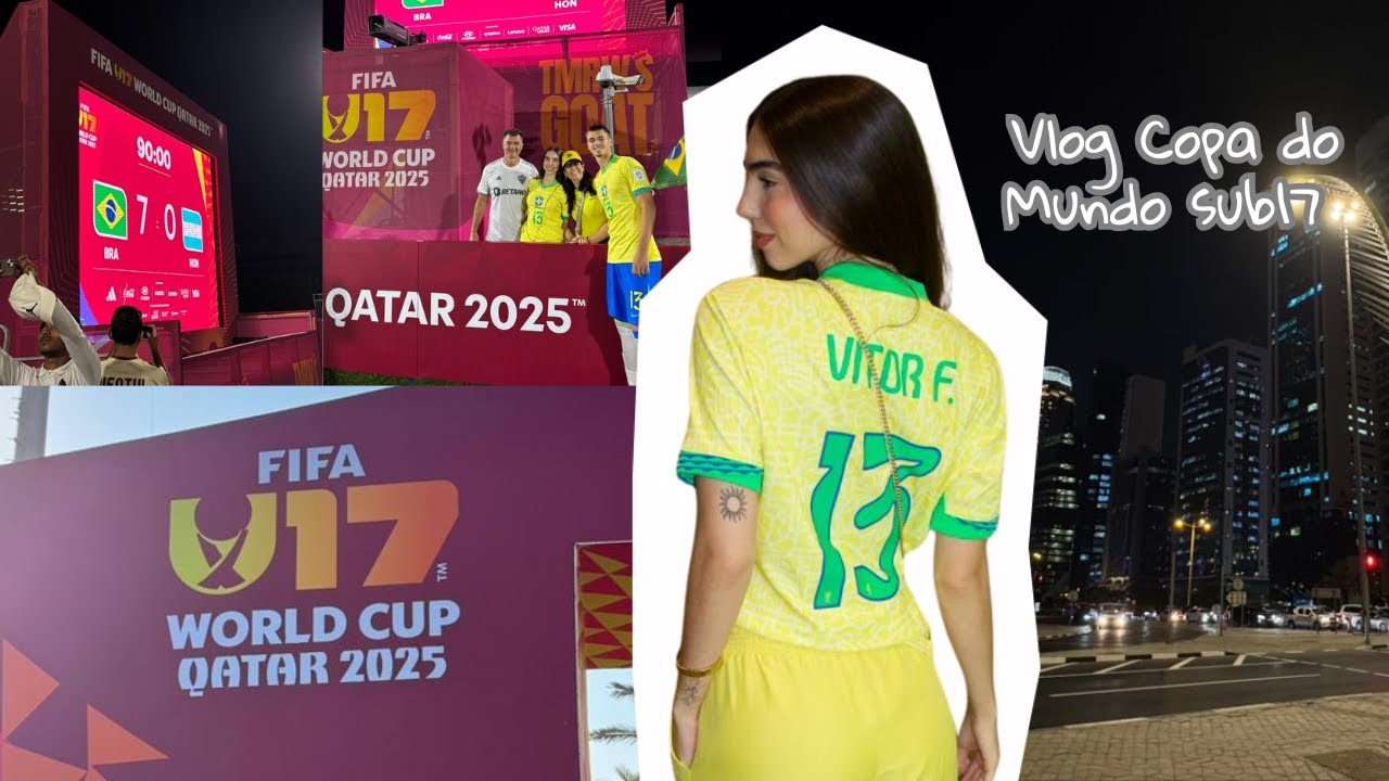 vlog Copa do Mundo sub17: chegando em Doha + 1º jogo