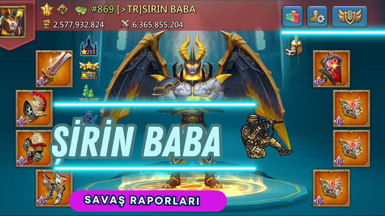 ŞİRİN BABA - SAVAŞ RAPORLARI - LORDS MOBİLE #lordsmobiletürkiye #lordsmobiletürkçe