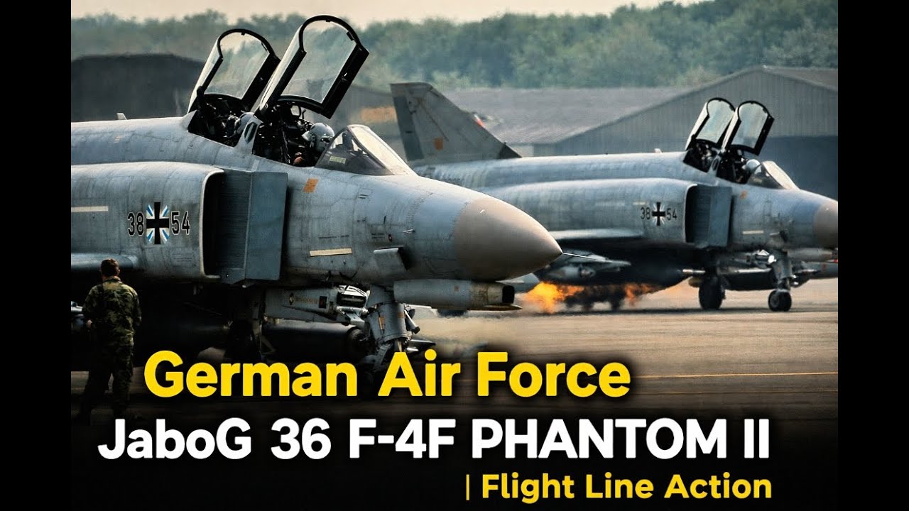German Air Force JaboG 36 F-4F Phantom II | Flight Line Action